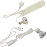 Megaman - Ombouwset GU10 - Aansluitsnoer - IP20 - Doorlusbaar