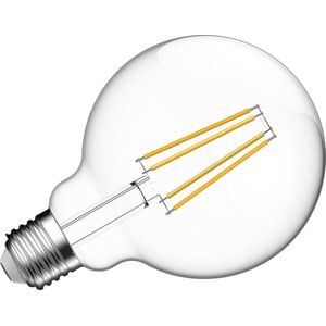 10x Megaman E27 LED Globelamp | 8W 2700K 220V/240V | 827 Ø95mm Dimbaar | MM10026