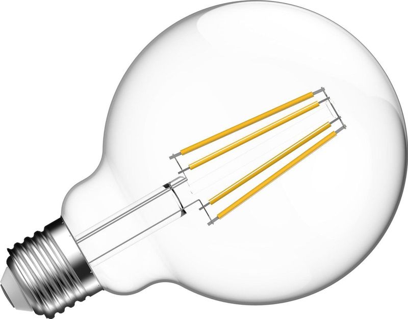 10x Megaman E27 LED Globelamp | 8W 2700K 220V/240V | 827 Ø95mm Dimbaar | MM10026