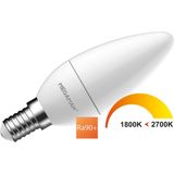 10x Megaman E14 LED Kaarslamp | 3.5W 1800K/2700K 220V/240V | 918/927 Dimbaar | MM11073