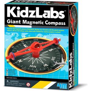 4m Kompas Kidzlabs 30 Cm Karton Zwart/rood