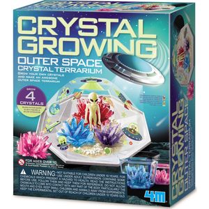 4M | Crystal Growing | Outer Space Crystal Terrarium | Kweek je eigen Kristallen | Voor Kinderen vanaf 10 jaar