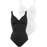 Nuance T-Shirt-Body (2er-Pack) mit Bügel, mit bodyforming Effekt, Shape wear Body, Shaping Body