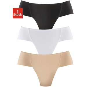 Petite Fleur - Bodyforming Slip - Zwart - Elastische Katoen - 3 Stuks