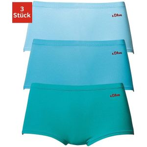 s.Oliver - RED LABEL - Beachwear Hipster - Petrol/Turquoise - Elastische Katoenkwaliteit (3 stuks)