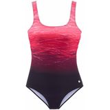 LASCANA - Badpak - Sportief-Elegante Look - Zwart - 80% Polyamide