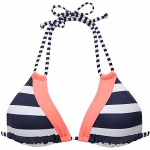 KangaROOS - ANITA - Triangel-bikinitop - Marine/wit - Verstelbaar met Uitneembare Cups