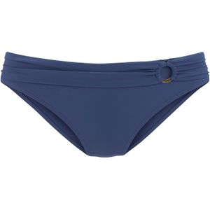 s.Oliver - Rome - Bikinibroekje - Blauw - Omklapbaar met Sierringen van 84% Polyamide en 16% Elastaan