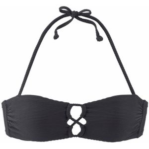 Sunseeker - Bandeau-Bikinitop - Zwart - Verwijderbare Softcups