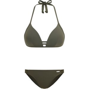 Unikleur Triangelbikini - Olijf - Polyamide