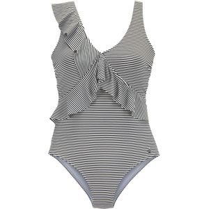 Lascana Badpak - Gestreept - Zwart - Wit - Zonder Beugels - Verwijderbare Softcups