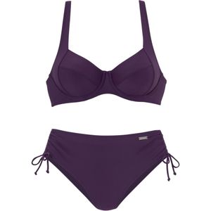 Beugelbikini - Paars - Polyamide - Met Sluiting Achter