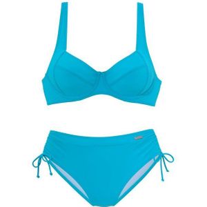 Unikleur - Beugelbikini - Turquoise - Polyamide - Met Sluiting Achter