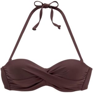 Bandeau Bikini - Bruin - Met Beugel - Handwas Onderhoud