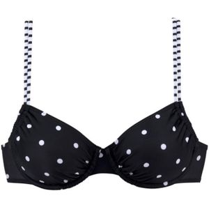 s.Oliver Bikinitop 'Audrey'  zwart / wit