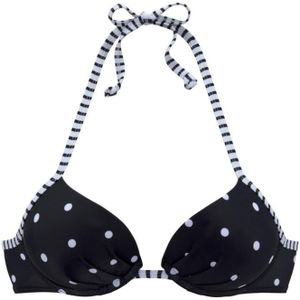 Look - Push-up Bikini - Zwart/Wit - Gewatteerd - Met Beugel