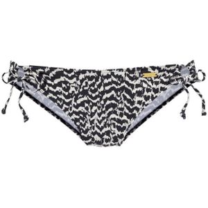 Look - Gedessineerd Bikinibroekje - Zwart - Crème - Polyamide