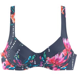 Look - Beugelbikini - Marine Gedessineerd - Polyamide