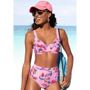 Look - Gedessineerd - Bikinitopje - Roze - Polyamide