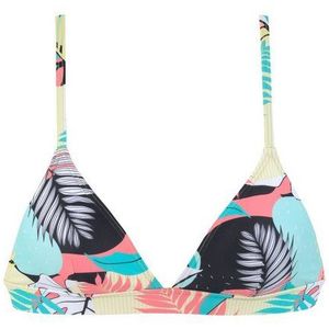 Bikinitop - Gedessineerd - Turquoise - Geel - Verwijderbare Softcups