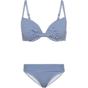 Look - Beugelbikini - Lichtblauw - Wit - Gewatteerd