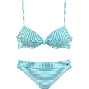 s.Oliver RED LABEL Beugelbikini - Mint - Gestreept - Gewatteerde Cups
