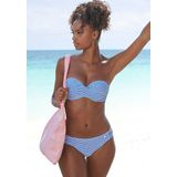 s.Oliver RED LABEL - Beugelbikini - Gestreept - Lichtblauw/Wit - Gewatteerd