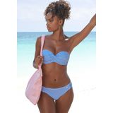 s.Oliver RED LABEL - Beugelbikini - Gestreept - Lichtblauw/Wit - Gewatteerd