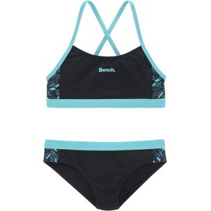Bench. Bustierbikini met geometrische gedessineerde inzetten