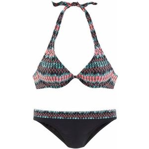 Unikleur - Beugelbikini - Zwart - Polyamide - Met Beugel