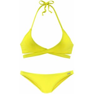 Look - Triangelbikini - Geel - Polyamide - Zonder Beugels