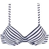 Bikinitopje - Wit - Marine - Gestreept - Polyamide - Xtra Life Lycra®