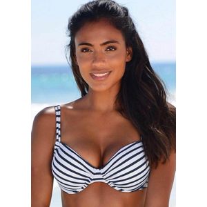 Bikinitopje - Wit - Marine - Gestreept - Polyamide - Xtra Life Lycra®