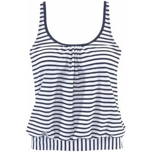 Tankini - Bloemen- en Streepprint - 80% Polyamide, 20% Elastan