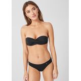 Beugelbikini - Gewatteerd - Zwart - Microfiber - Afneembare Bandjes