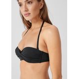 Beugelbikini - Gewatteerd - Zwart - Microfiber - Afneembare Bandjes