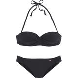 Beugelbikini - Gewatteerd - Zwart - Microfiber - Afneembare Bandjes