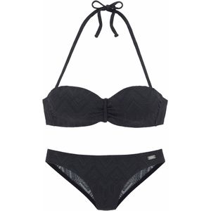 Buffalo Bügel-Bandeau-Bikini "Romance", aus Strukturware