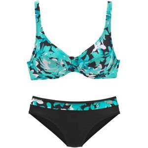 Petite Fleur - Beugelbikini - Turquoise - Polyamide - Floral