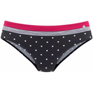 Look - Gedessineerd - Bikinibroekje - Zwart - Rood - Polyamide