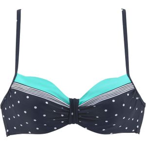 Look - Beugelbikini - Marine/Turquoise - Polyamide