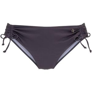 Look - Unikleur - Bikinibroekje - Antraciet - Polyamide Microvezel