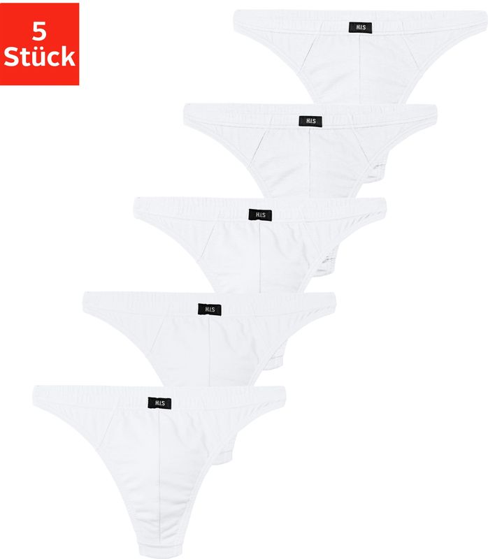 H.I.S String »Herren Unterhose«, (Packung, 5 St.), in Baumwollstretch-Qualität