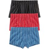 le jogger® Boxer »Boxershorts für Herren«, (Packung, 3 St.), mit garngefärbten Streifen