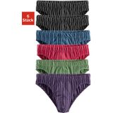 le jogger® Slip, (Packung, 6 St.), mit garngefärbten Streifen