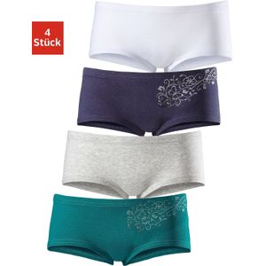 Petite fleur Hipster met glitterprint (set, 4 stuks)