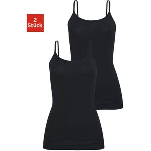 H.I.S Unterhemd, (2er-Pack), aus elastischer Baumwoll-Qualität, Spaghettiträger-Top, Unterziehshirt