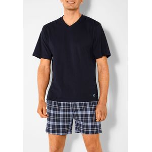 s.Oliver - RED LABEL - Pyjama - Marine - 2-delig met Steekzakken opzij