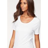 Vivance T-Shirt "aus elastischer Baumwoll-Qualität", (2er-Pack)