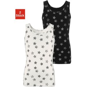 Vivance Unterhemd, (Packung, 2 St.), mit Sternendruck, Tanktop